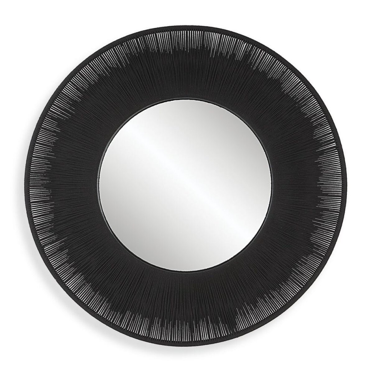 60b36fc10e61cafc86d4880f6e328be5 Sailor's Knot Round Mirror, Black - Image 1