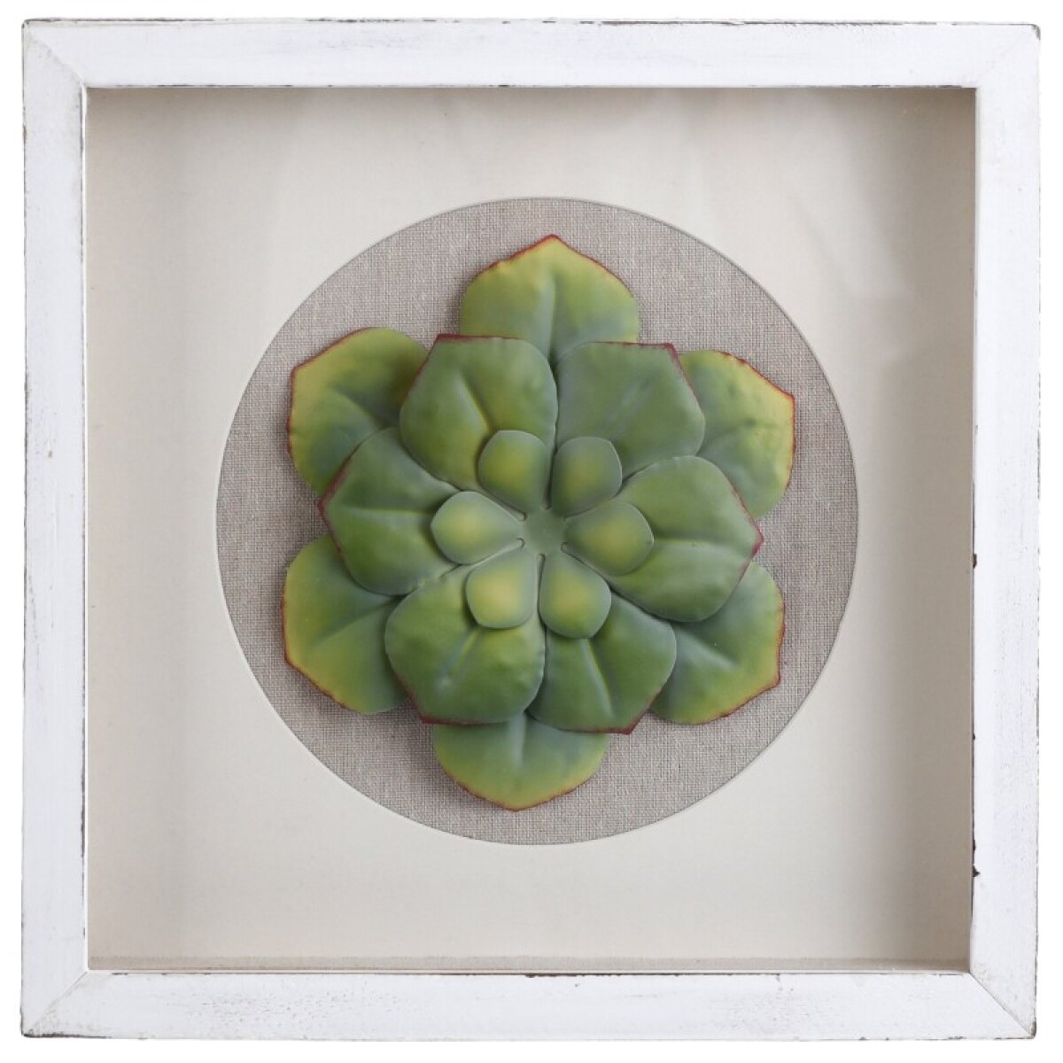 60df10c7db656be1255707171cf52786 Hello Friend Iv Wood And Metal Botanical Shadowbox - Image 1