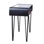 Black & Gold Tweed Metal Console Table - Image 3