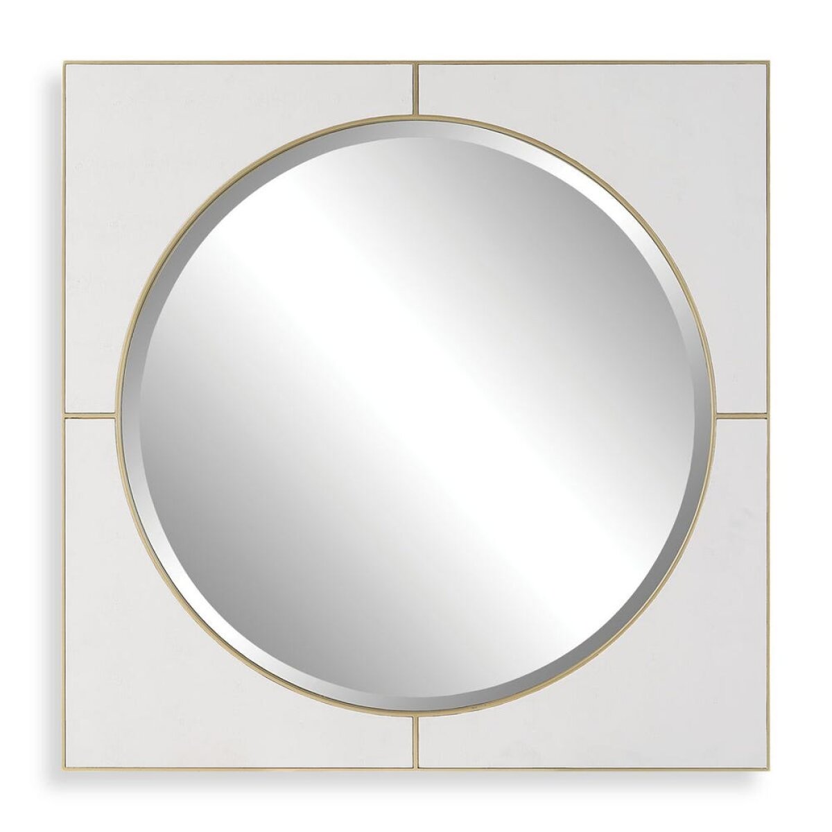 623687c42538059cb7817b9b58f004c3 Cyprus Square Mirror, White - Image 1