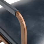 Fonda Leather Dining Chair - Ocean Blue - Image 6
