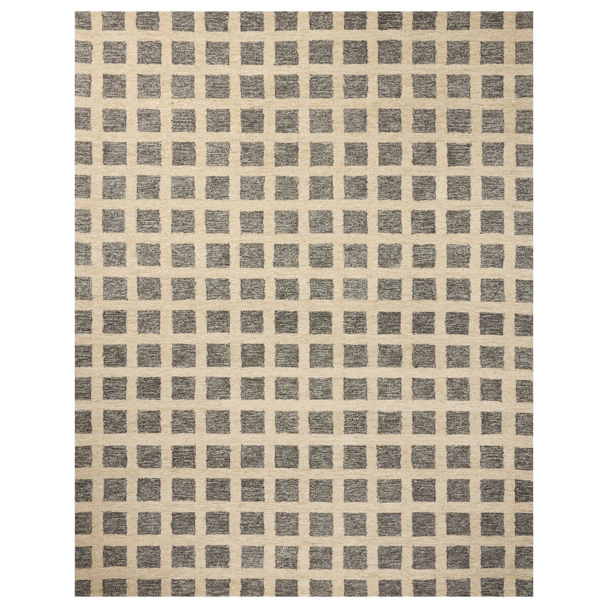 62ef4dd6453b6d6833ae338f1682abde Rafa 9x13 Rug- Charcoal | Hand Tufted Wool And Jute - Image 1