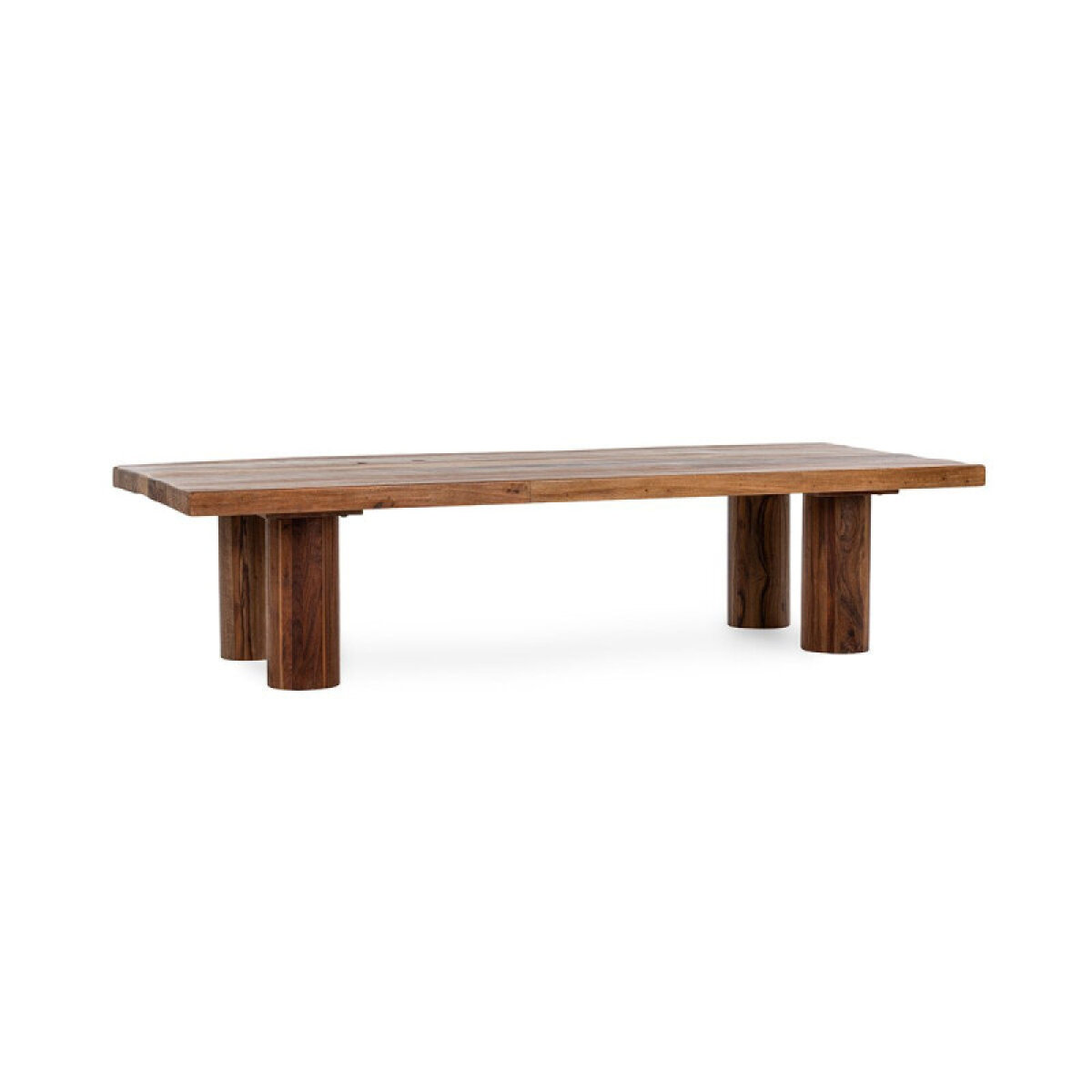 633c21bfa466dc2c3870c214200bf357 Alto Solid Wood Rectangle Coffee Table - Rustic Brown - Image 1