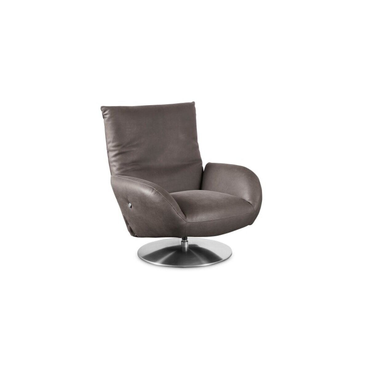 63cde0a14ad4e7c020accf1dba603fc1 Ranlo Leather Swivel Arm Chair - Image 1