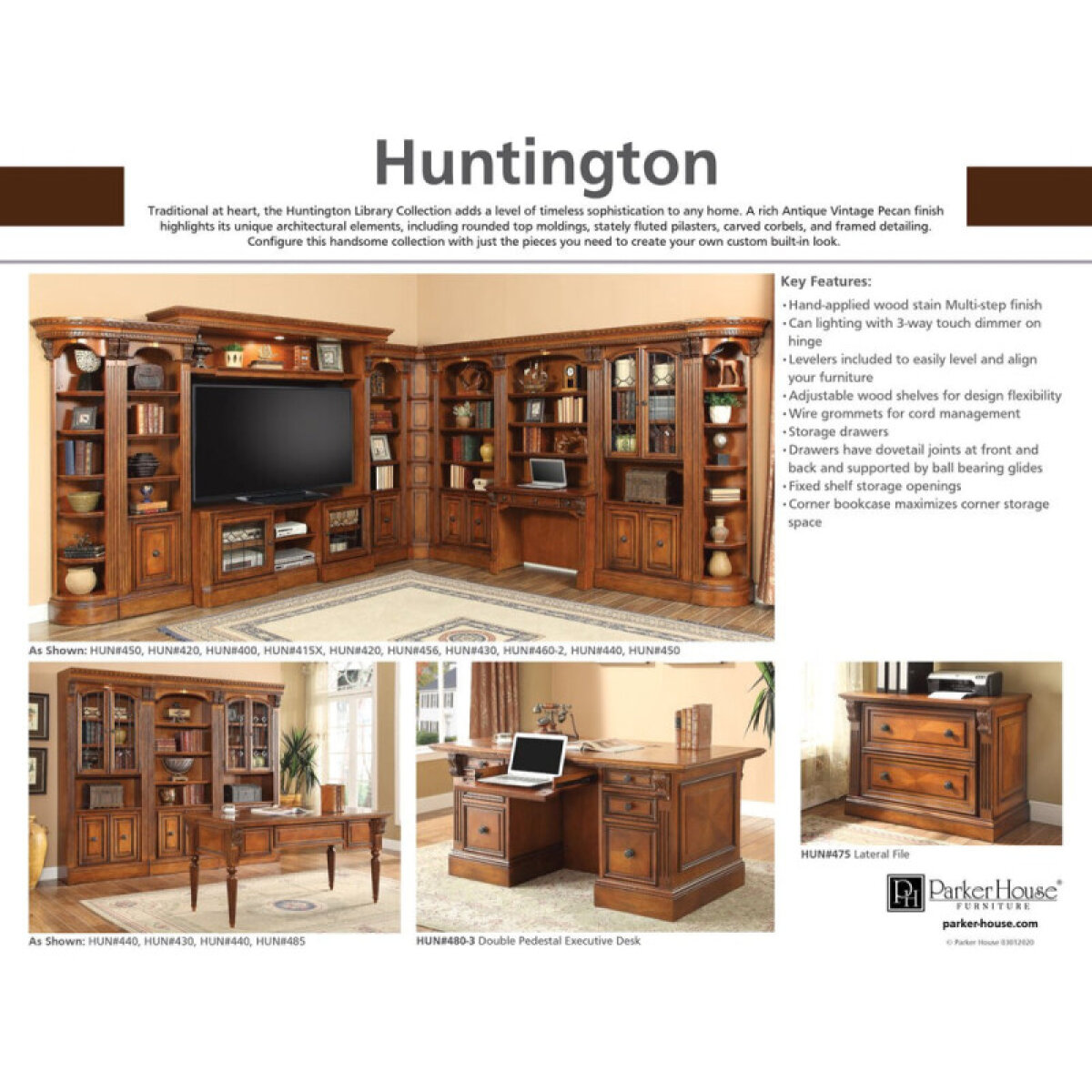 6412dbe68fcc5d6f6daab071be949547 Huntington Outside Corner Bookcase - Image 1