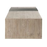 Danica Solid Wood Rectangle Coffee Table - Aged Cream - Image 4