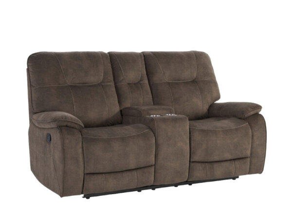 Cooper - Shadow Brown Manual Console Loveseat - Image 2