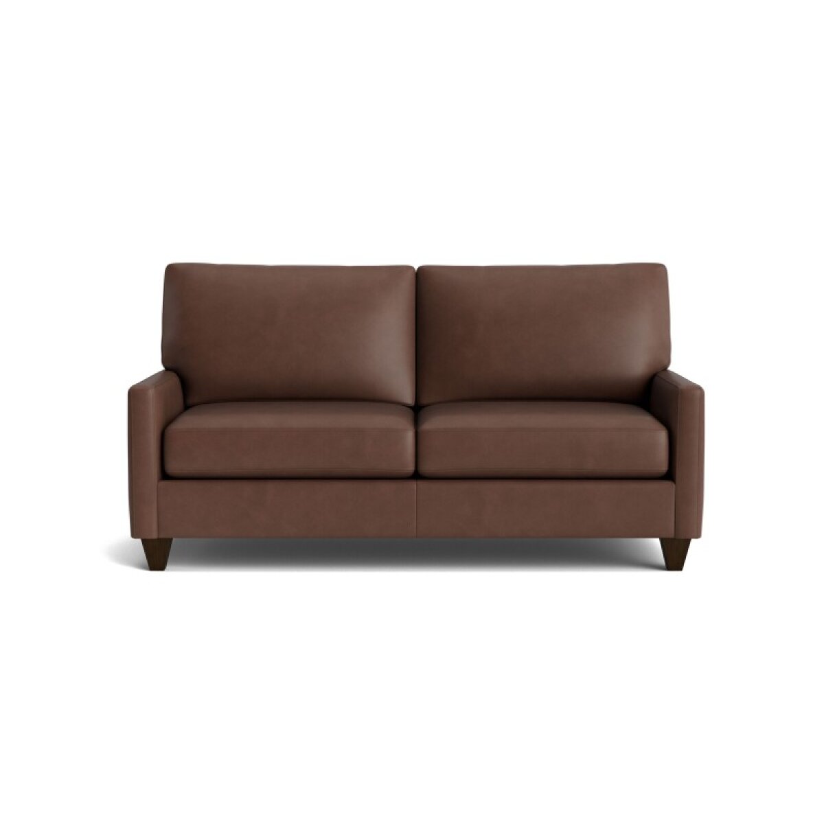 64bc379490a9fc4e179640846626092a True Custom™ True Custom® Leather Track Arm Studio Sofa - Image 1