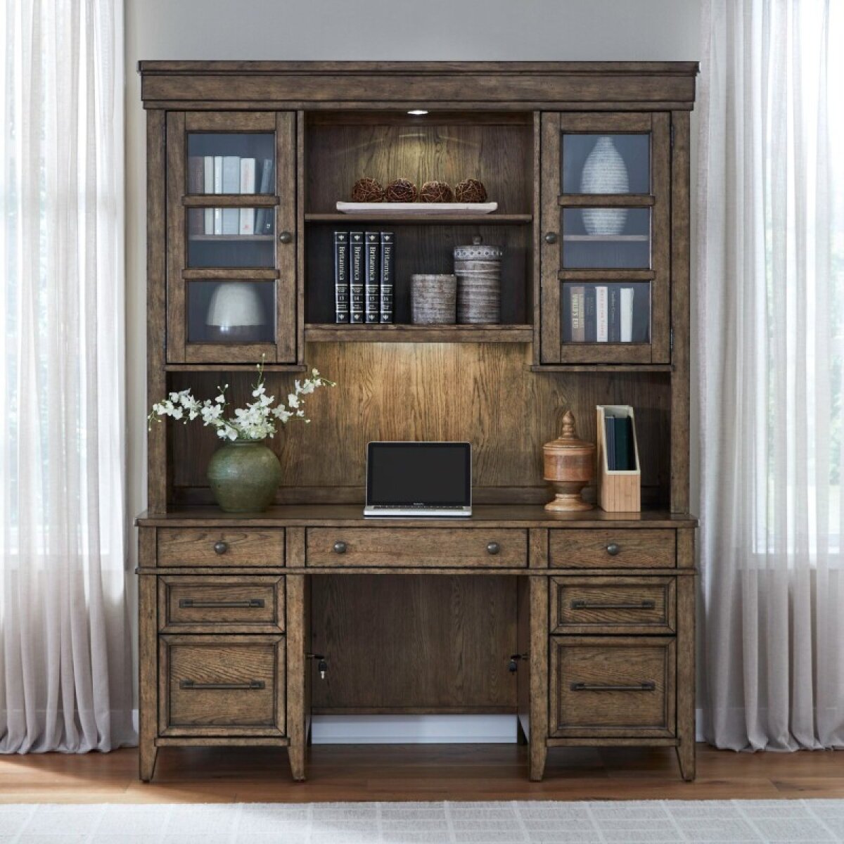 64ded82b95aa2e21dd7826cefb69c0ea Carolina Park Credenza & Hutch - Image 1