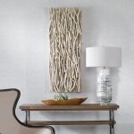 Gathered Teak Wood Wall Decor, Bleached - Image 5