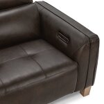 Conway Power Recliner Sofa - Brown - Image 7