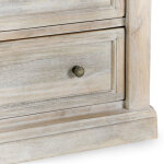 Adelaide Solid Wood 3dwr Nightstand - Natural Cream Wash - Image 10