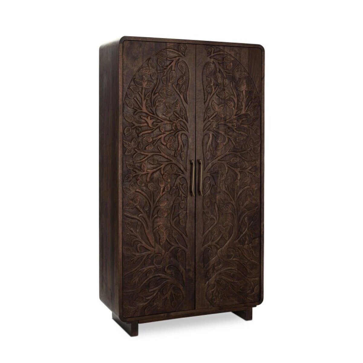 669d261a242c9e0fe253be32348b2dbd Albero Solid Wood Tall Cabinet - Kona Brown - Image 1