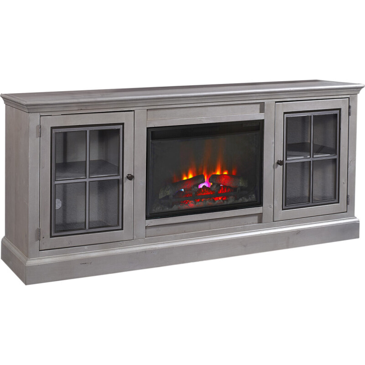 66e265db7ca1984852d131fd556f02ed Churchill 76" Fireplace Console DR1950-GRY - Image 1
