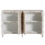 Norman Wyatt Home Chemille Driftwood Grey 8 Door Wooden Apothecary - Image 2