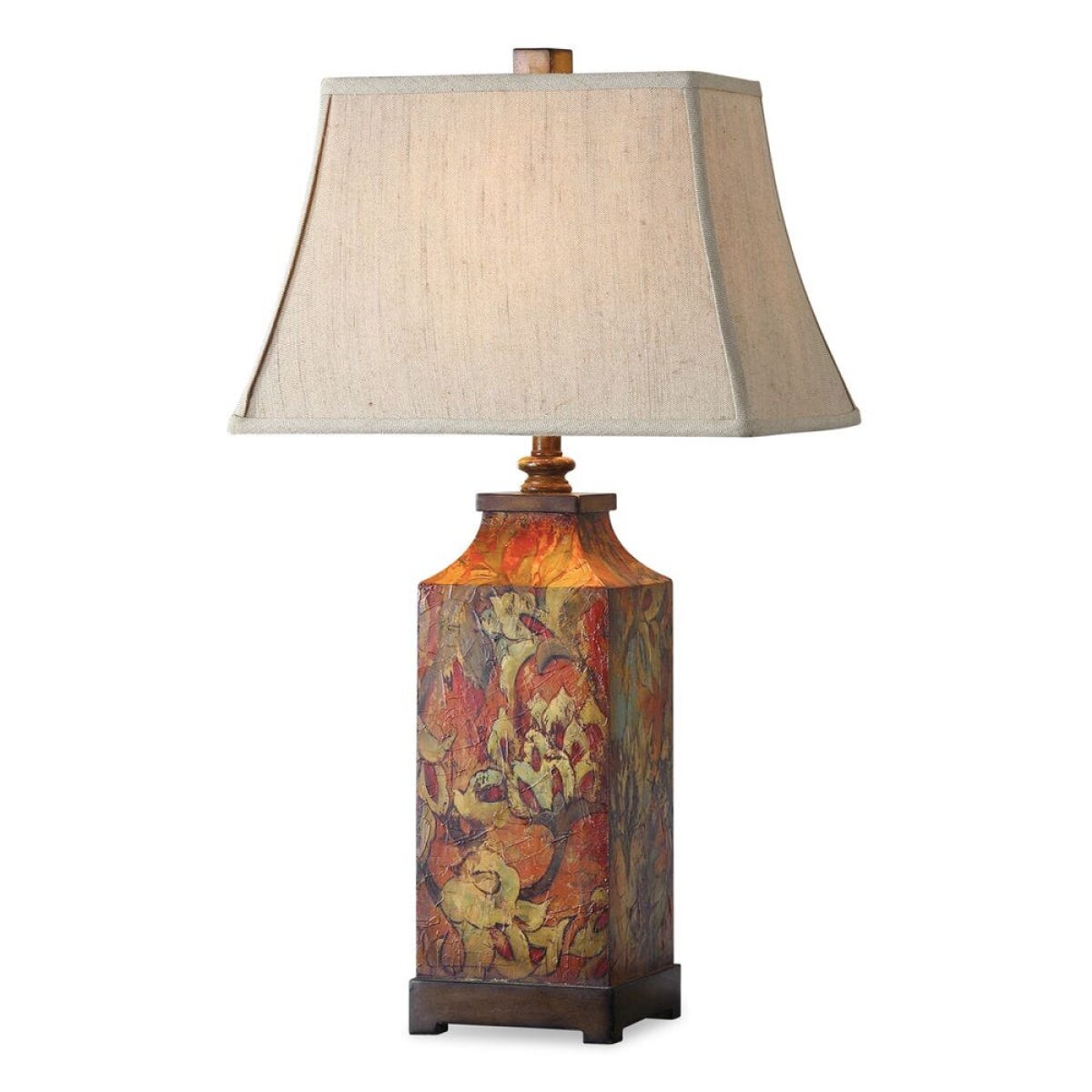 675d3ffe4a3f6365ad4b68e2cff630b0 Colorful Flowers Table Lamp - Image 1