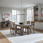 Brook Bay Optional 5 Piece Trestle Table Set