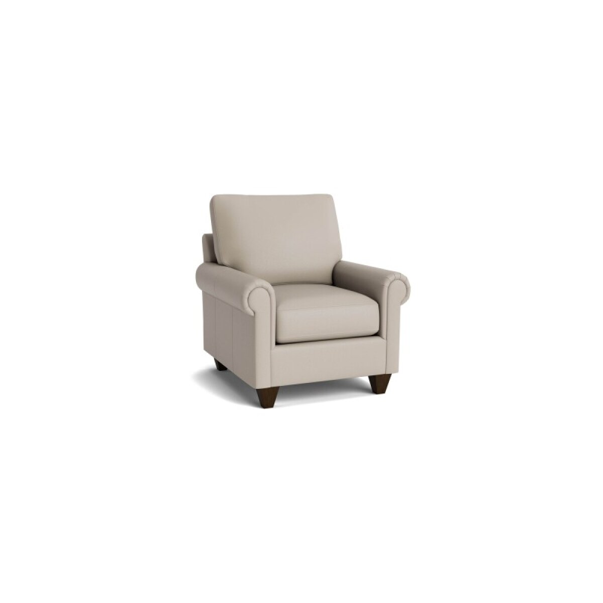 6778bfe44a25f702018d05802971a87a True Custom™ True CustomĀ® Leather Panel Arm Accent Chair - Image 1
