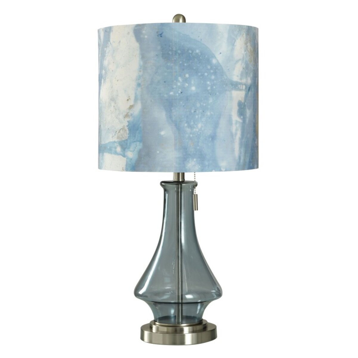 677bea963ec8bc4c381a7a67231064e6 Austin Allen James Ocean Blues Glass Table Lamp - Image 1