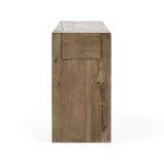 Bristol Solid Wood Rectangle Console Table - Cafe Brown - Image 4