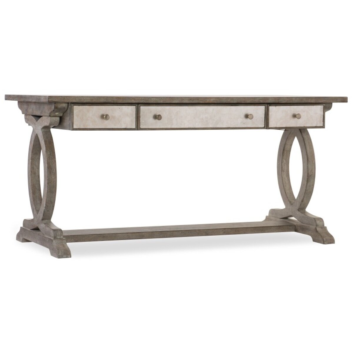 67fb0d5fb63a583da27bc3a2185ae58d Home Office Rustic Glam Trestle Desk - Image 1