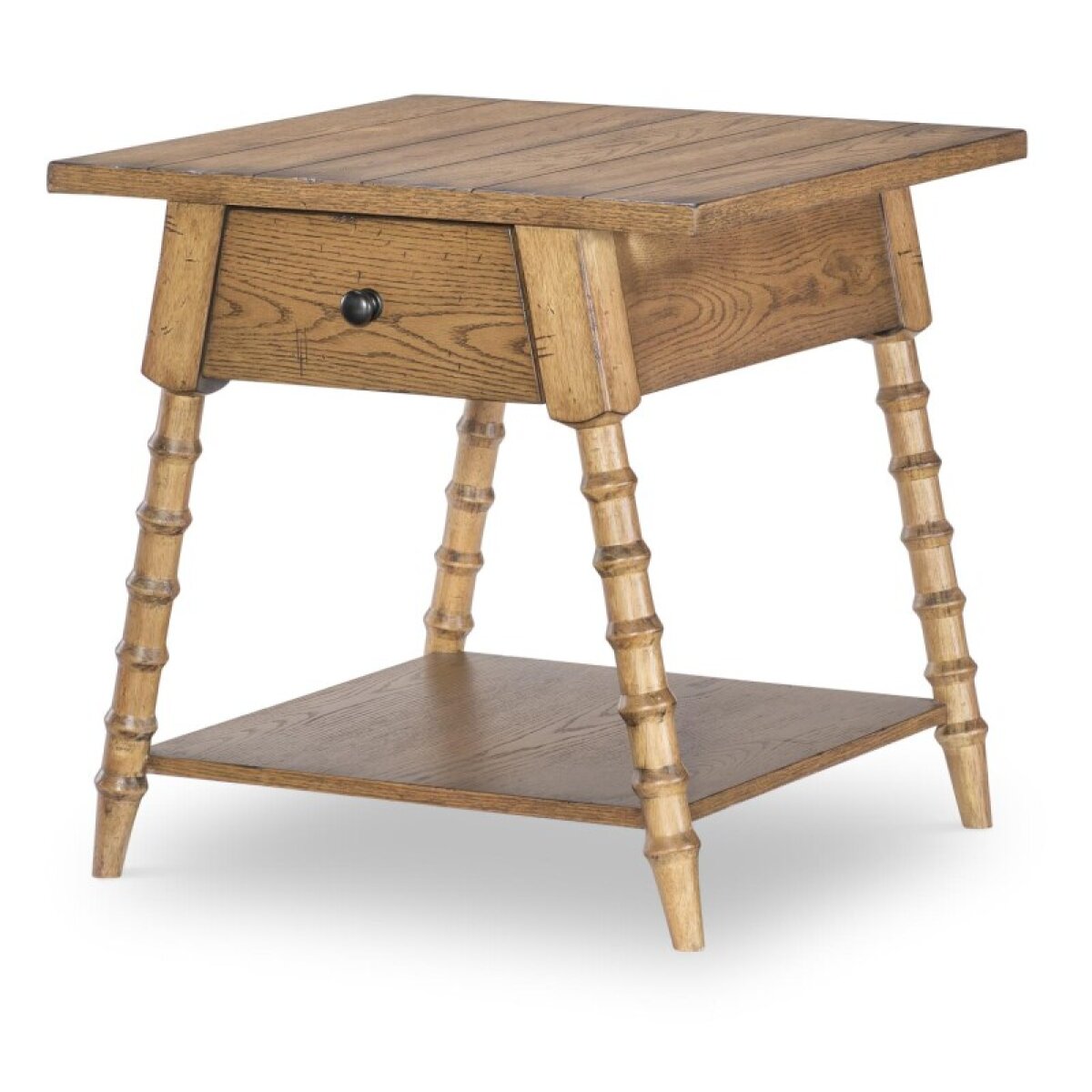 68140c72ba6d3bf2347cd055f7590300 Splayed Bobbin Leg 1 Drw End Table - Image 1