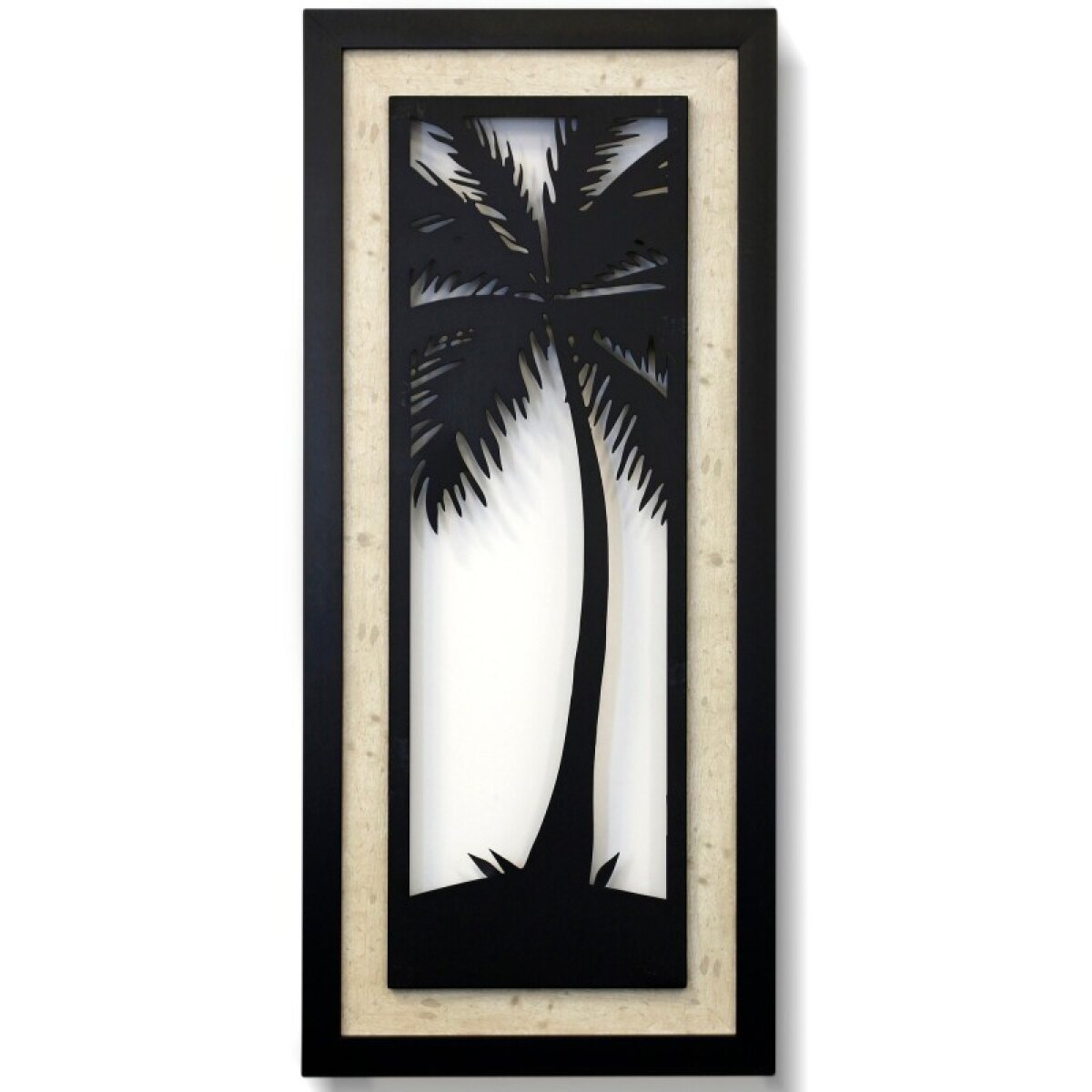 68878cf93e8dd50b1e9e67e42a7bf2b5 Perfect Palm Ii Stylecraft Exclusive Lazer Cut Metal Framed Wall Art With Fired Finish - Image 1