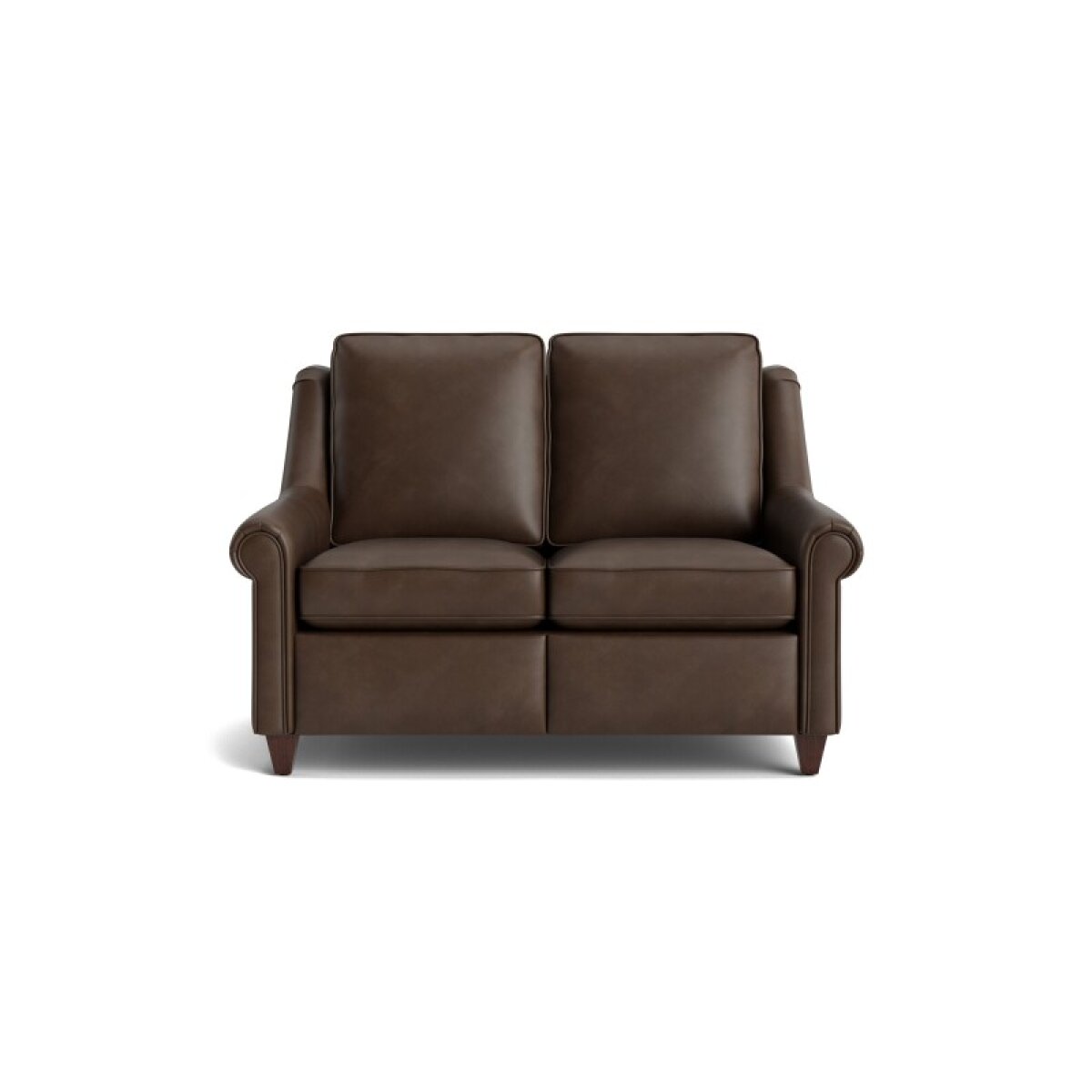 68ecf7e5d0e602e960dc454b4f78596b Magnificent Motion Leather Panel Arm Reclining Loveseat - Image 1