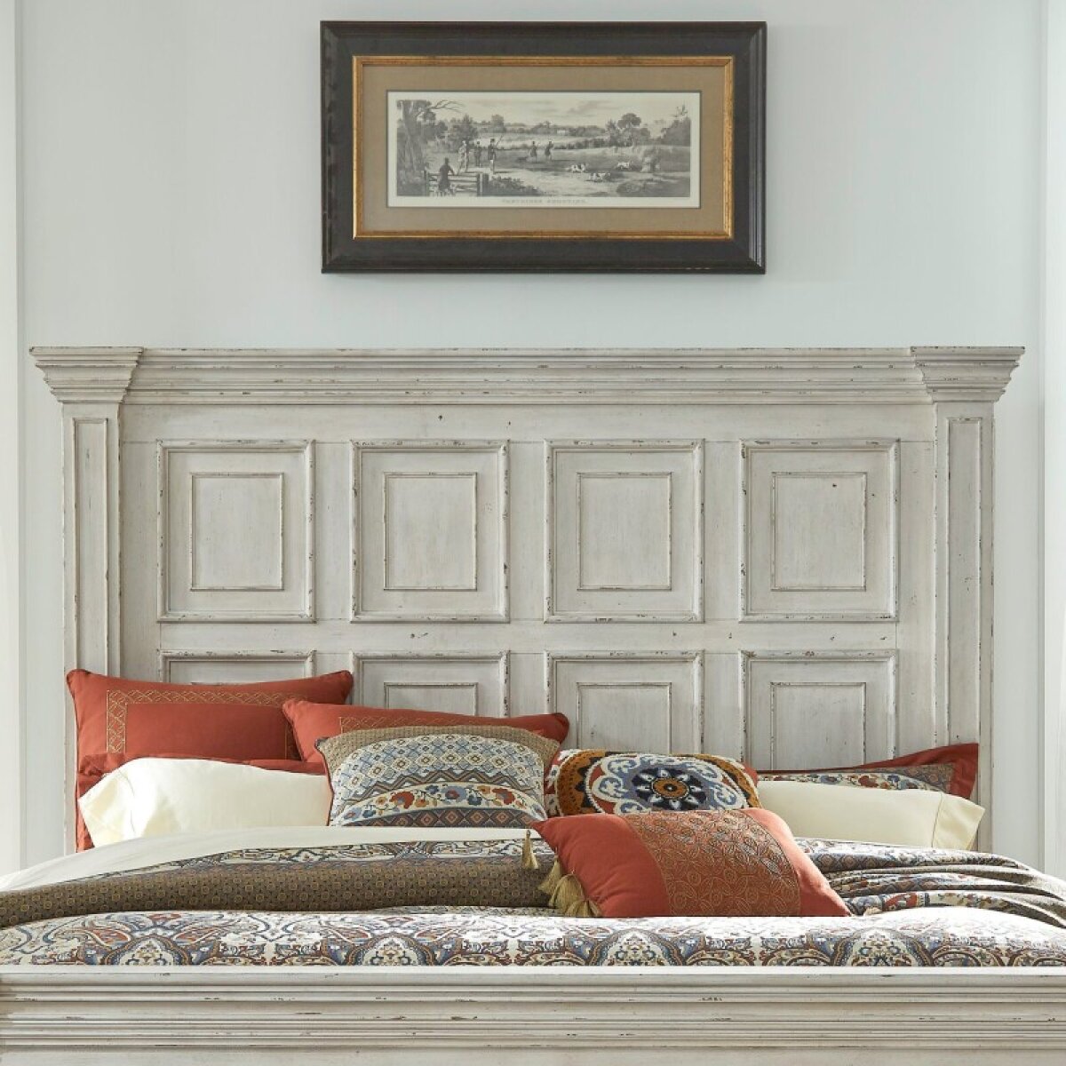68eeb1d69138bf2c085c607ef24b7970 Big Valley Queen Mansion Headboard - Image 1