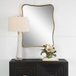 Pavia Vanity Mirror, Gold - Image 3