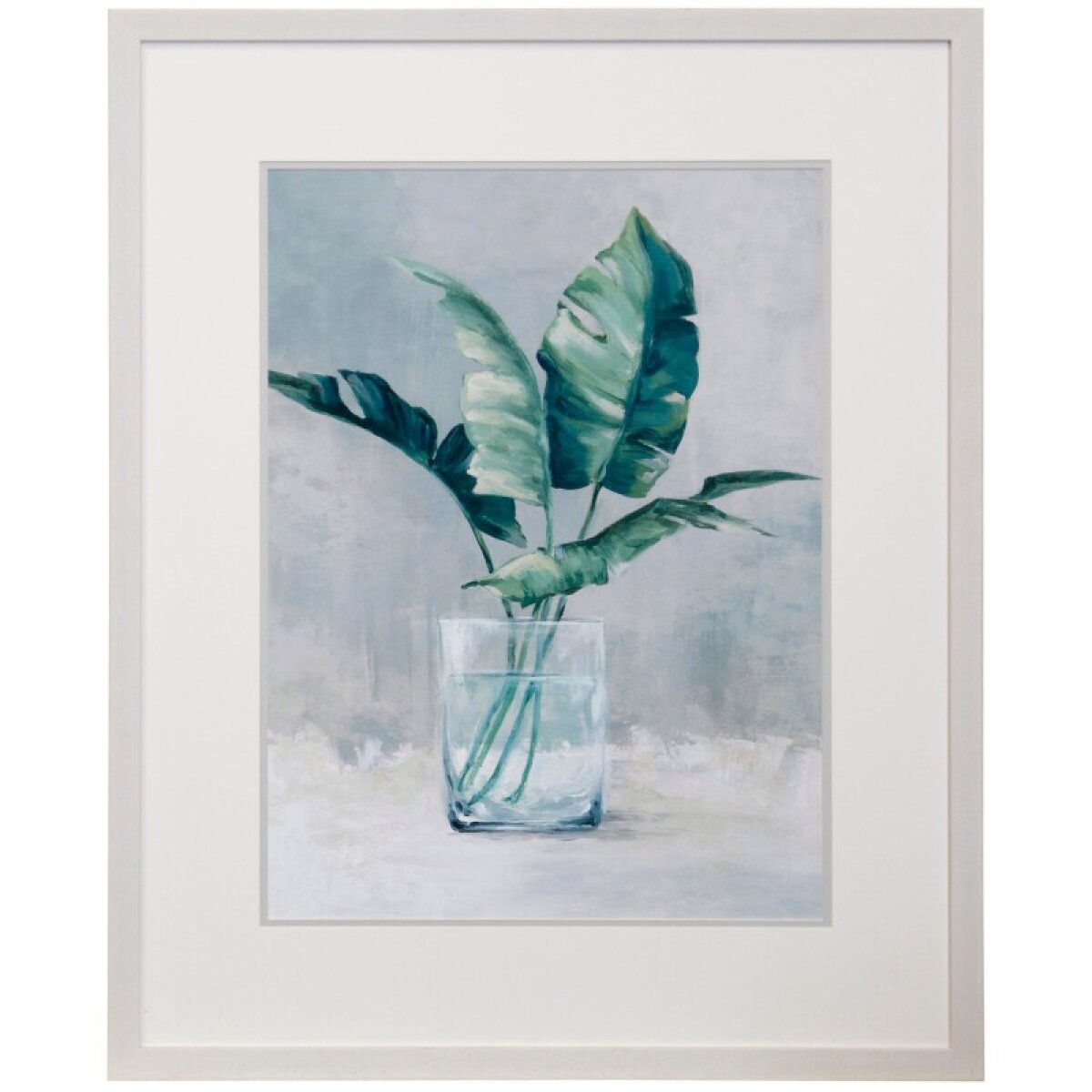 69288651defdfd31be6242f695de36b6 Leaves In A Glass Ii Framed Print Under Glass - Image 1