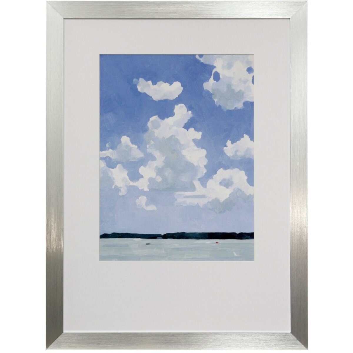 6a170616aaa1460758521cff3543ecfc July Lakeside I Framed Print Under Glass - Image 1