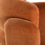 Dann Foley Lifestyle Fabric Barrel Back Lounge Chair - Image 4