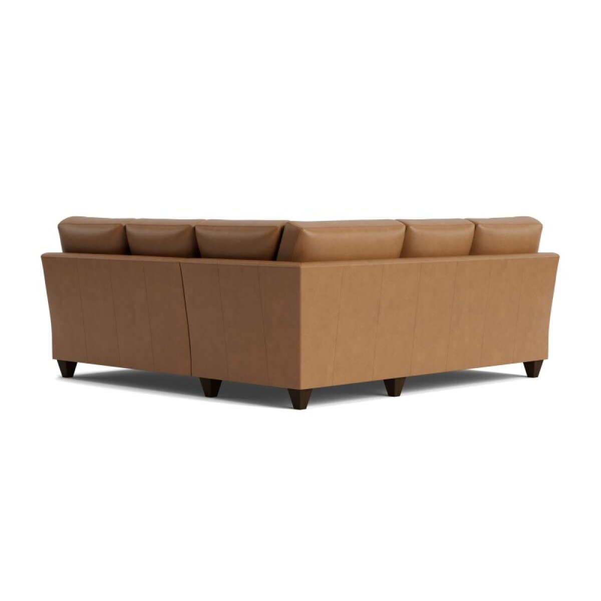 True Custom™ True Custom® Leather Track Arm L-Shaped Sectional - Room ...