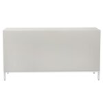 Norman Wyatt Home Lakewood Gray Washed 4 Door Wooden Cabinet - Image 9