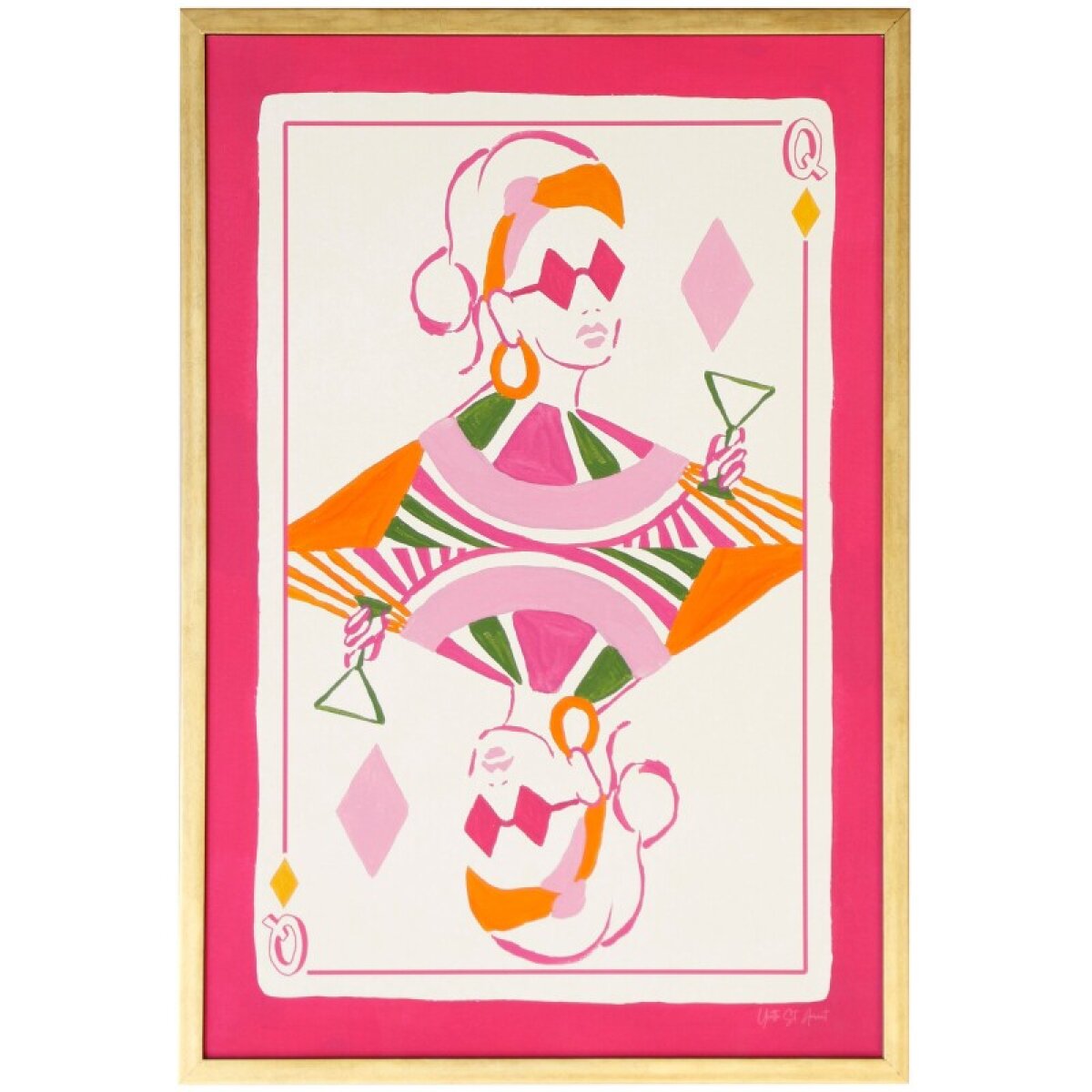 6b253dbe0c927f690aea2efc4fd84b0b Queen Of Diamonds Tamara Day For Stylecraft Manufactured Canvas - Image 1