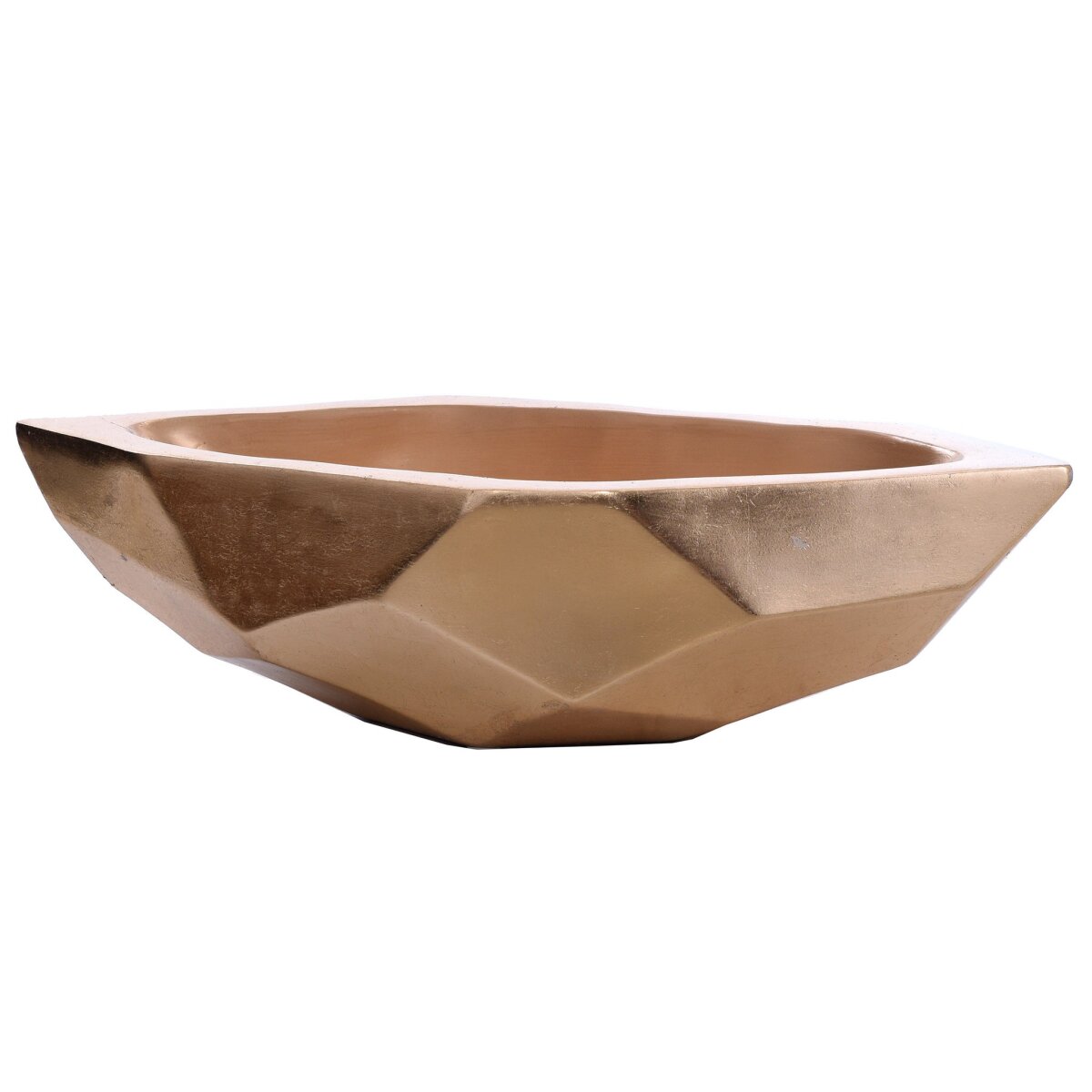 6b58557ff97e07ba62e59cdd4838a842 Taha Bowl | Gloss Gold Finish On Resin - Image 1