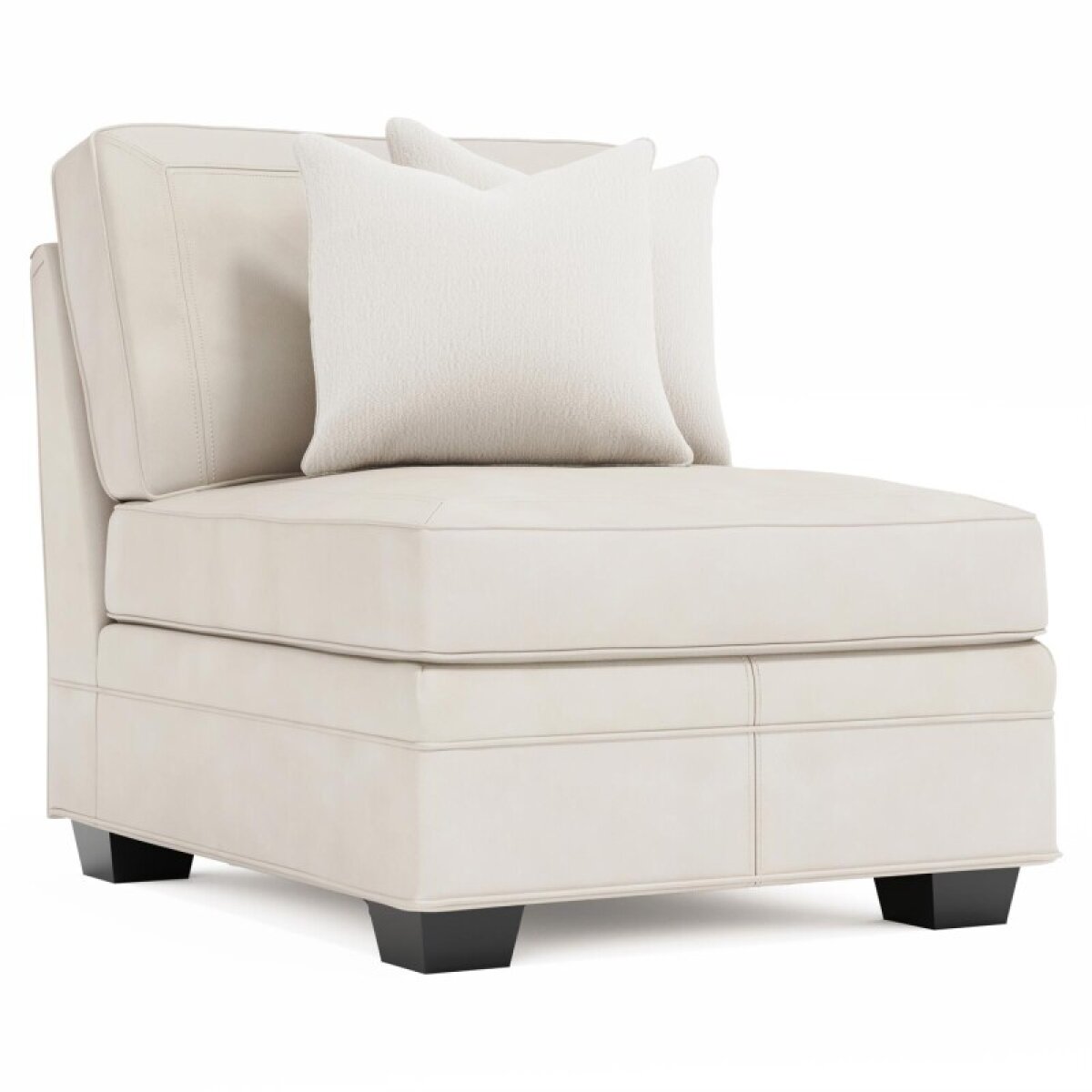 6b6637b0bdaeff36991ccda47d996544 Grandview Leather Armless Chair Without Nails - Image 1