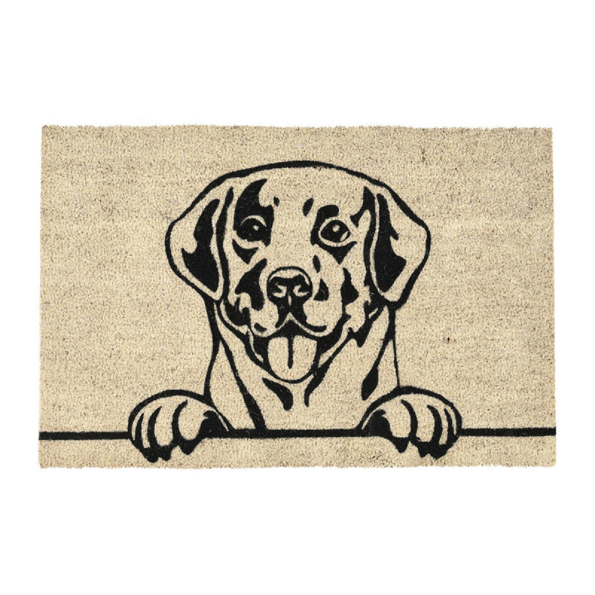 6bedcae6700a30fb0337ee065a4e0734 Doormat Puppy Love Black/sand 24x36 - Image 1