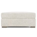 Helena Fabric Bumper Ottoman Wood Foot - Image 3