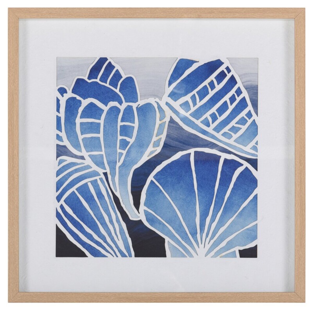 6c134a9593ef81bf1c7cb6050e679bad Blue Shells I Coastal Shadow Boxes - Image 1