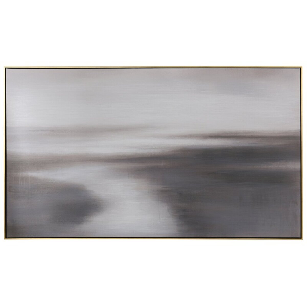 6c3d4e4587611f6c3a4612e29cb77b45 Grey Horizon Handpainted Canvas Art - Image 1
