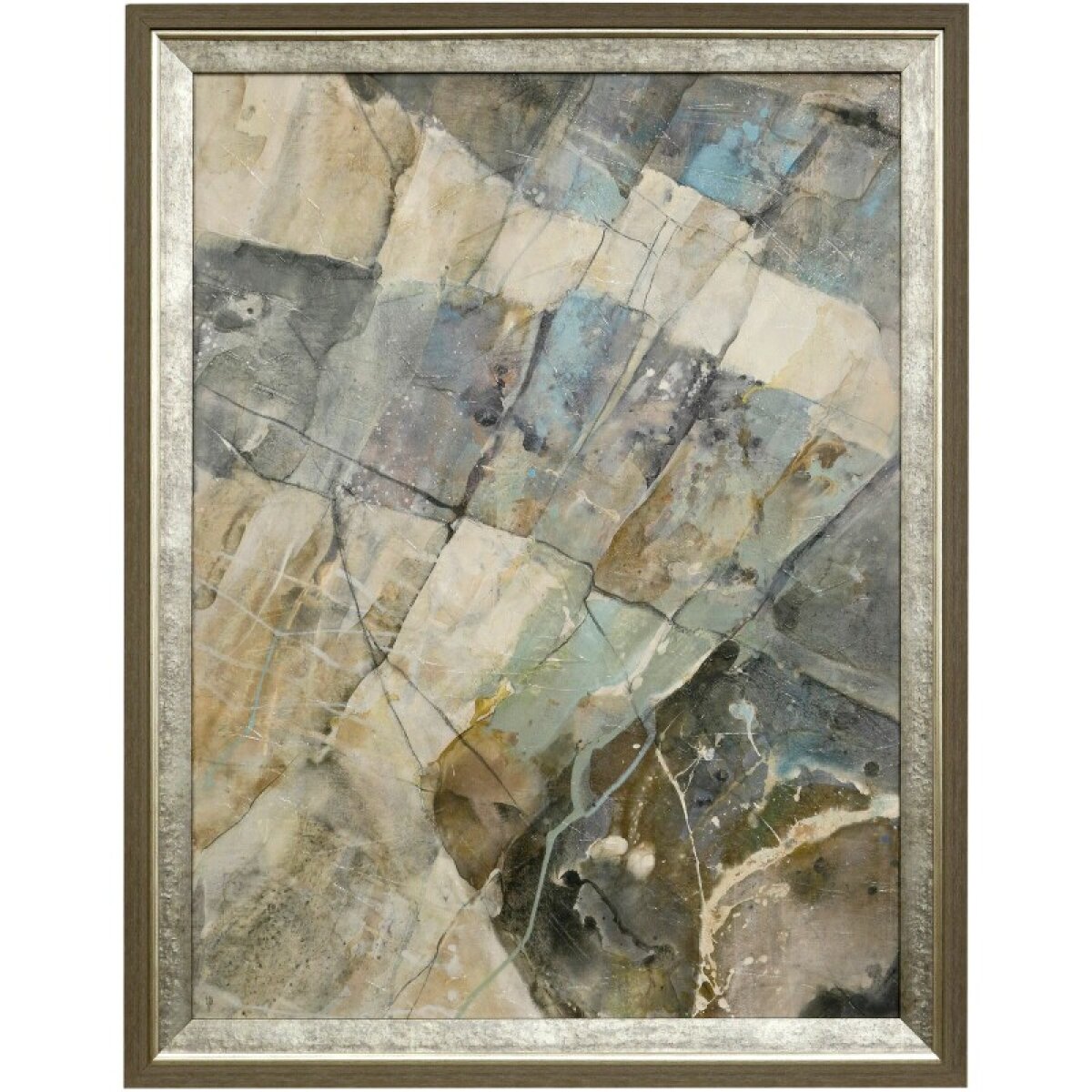 6d0d646bfd93a5a86db22e7c7aba40b3 Rock Climbing Abstract Double Framed Textured Print - Image 1