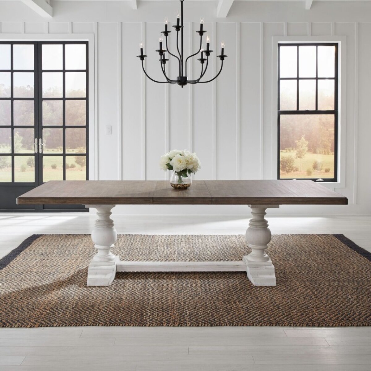 6d63a045def3ae9efccd7c2ee59fee02 River Place Trestle Table Set - Image 1