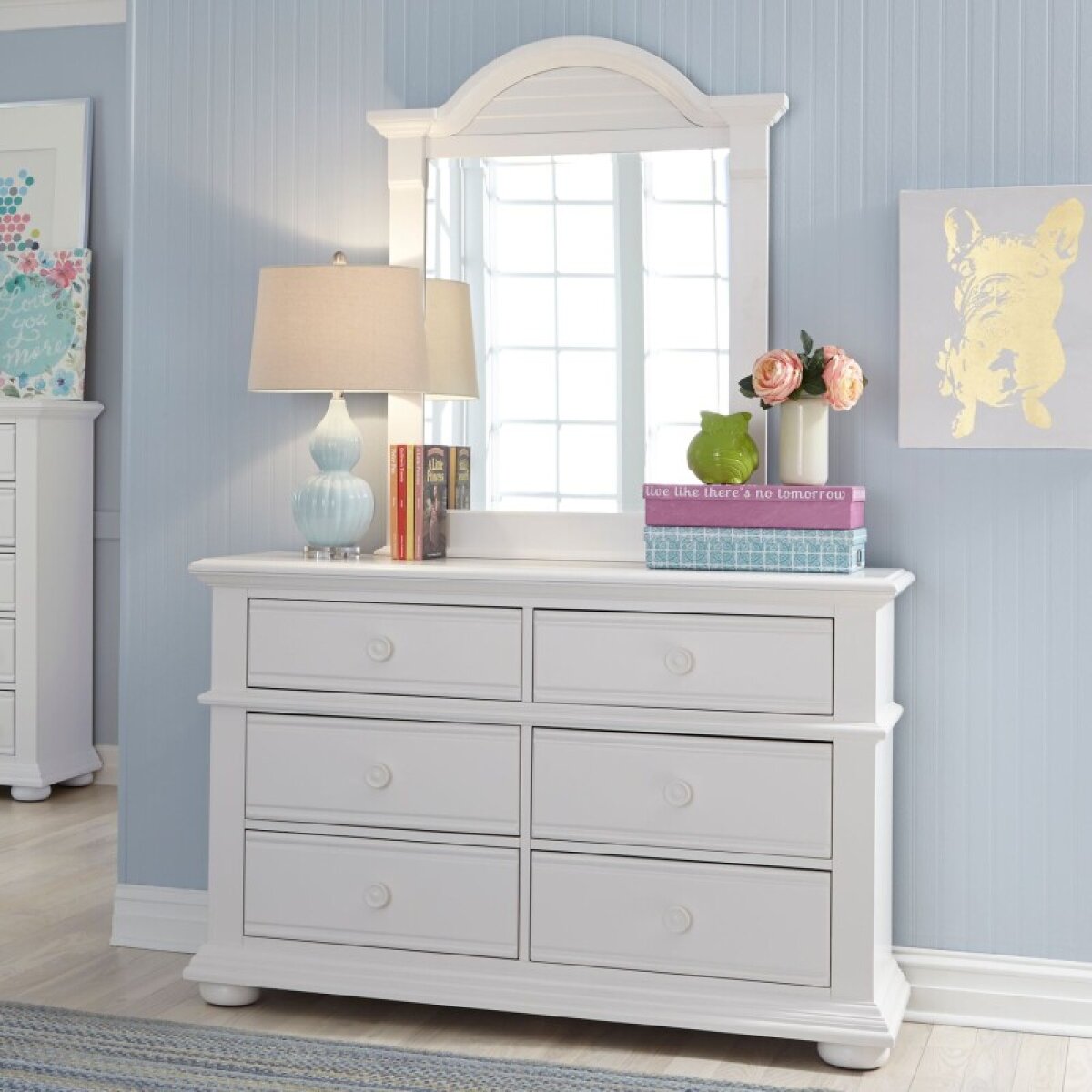 6d81e1b3b1f78f851f6078cb5da99991 Summer House Dresser & Mirror - Image 1