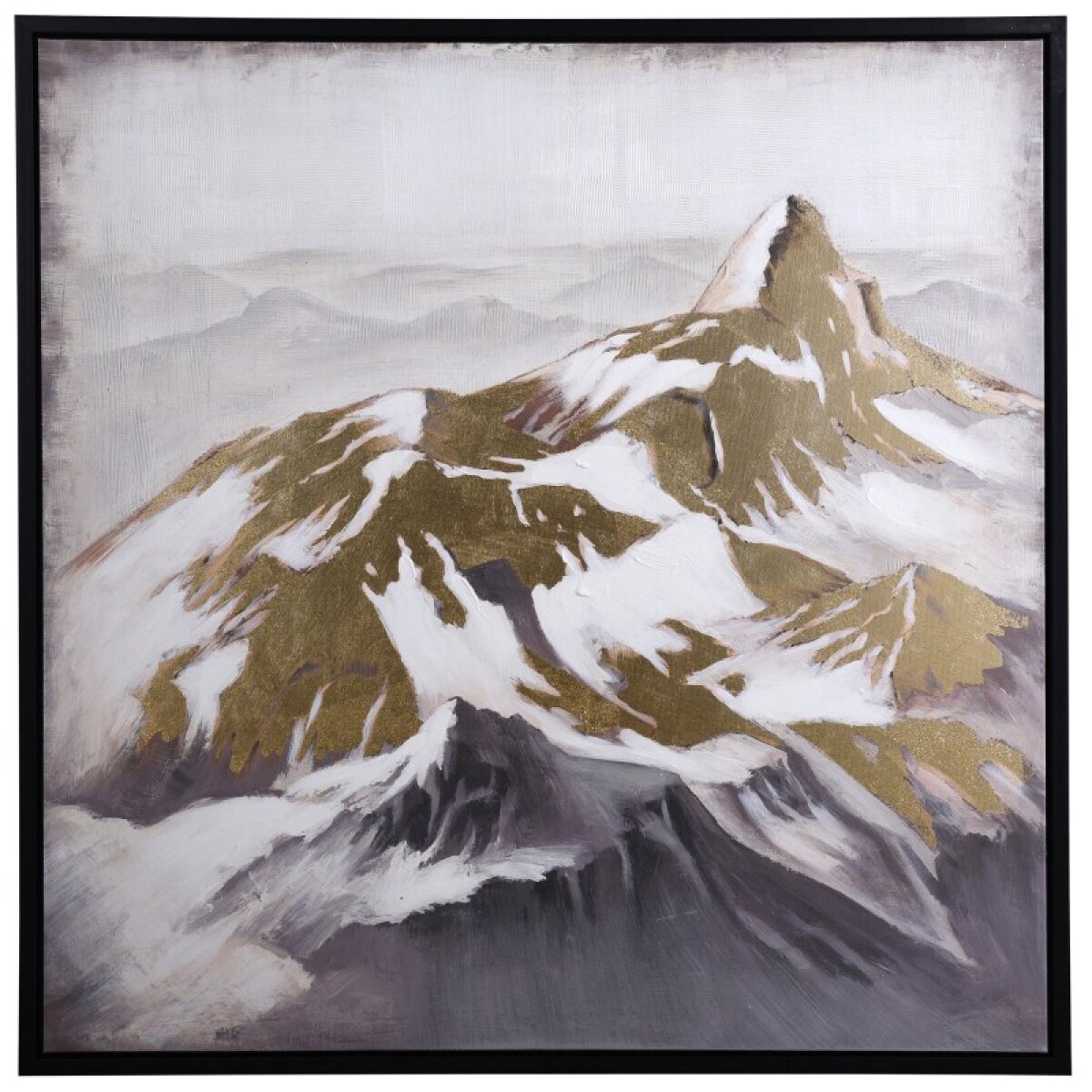 6db672bcb972120b17d672429bfe962b Canvas Of Mountain Tops First Snow I Hand Panited Framed Canvas Brown A - Image 1