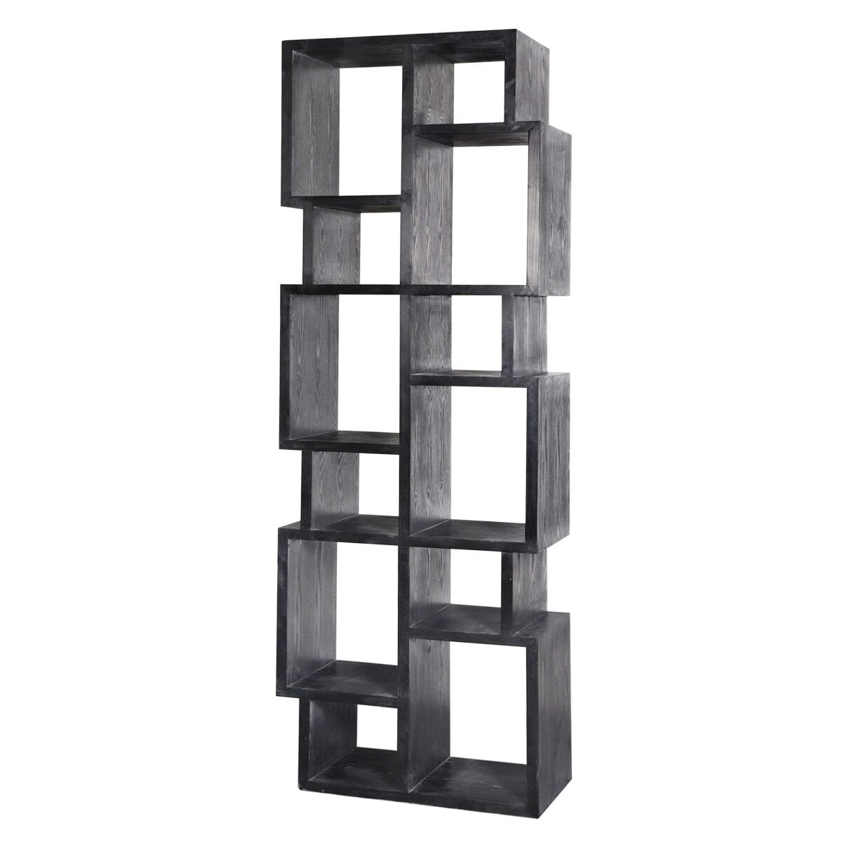 6df798007a136bc6b82b0f787840f37f Warrington Bookcase | Black Finish On Hardwood - Image 1