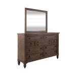 Americana Farmhouse Queen Sleigh Bed, Dresser & Mirror, Night Stand - Image 3