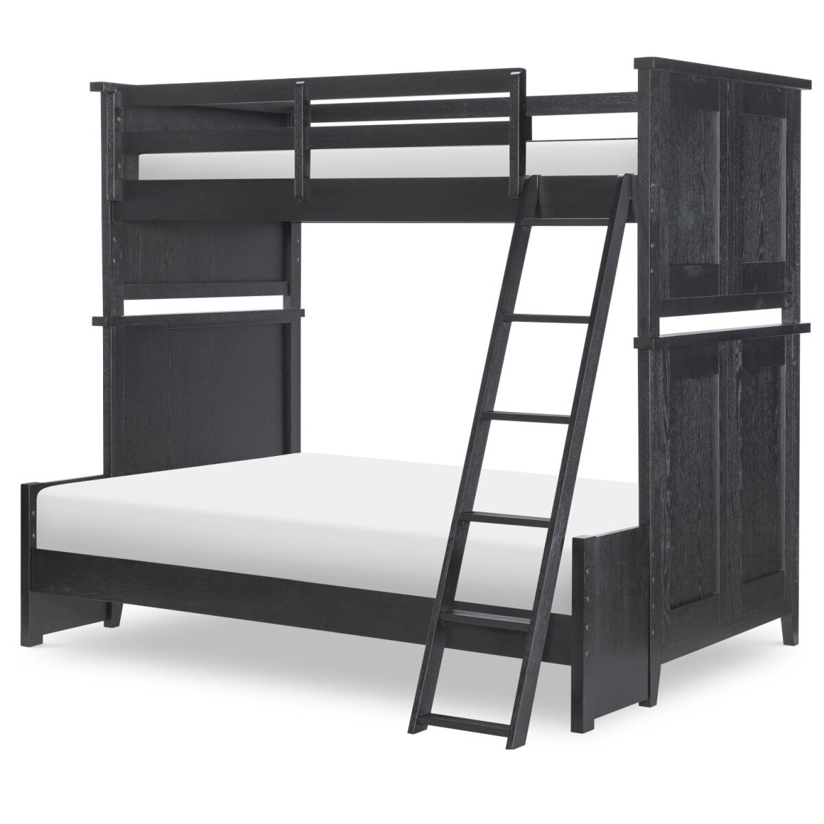 6e416a2a72f74db5318542a79f8ae3f7 Complete Twin Over Full Bunk Bed Blacksmith - Image 1