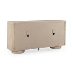 Tiber Solid Wood 4dr Buffet - Cream Washed - Image 4